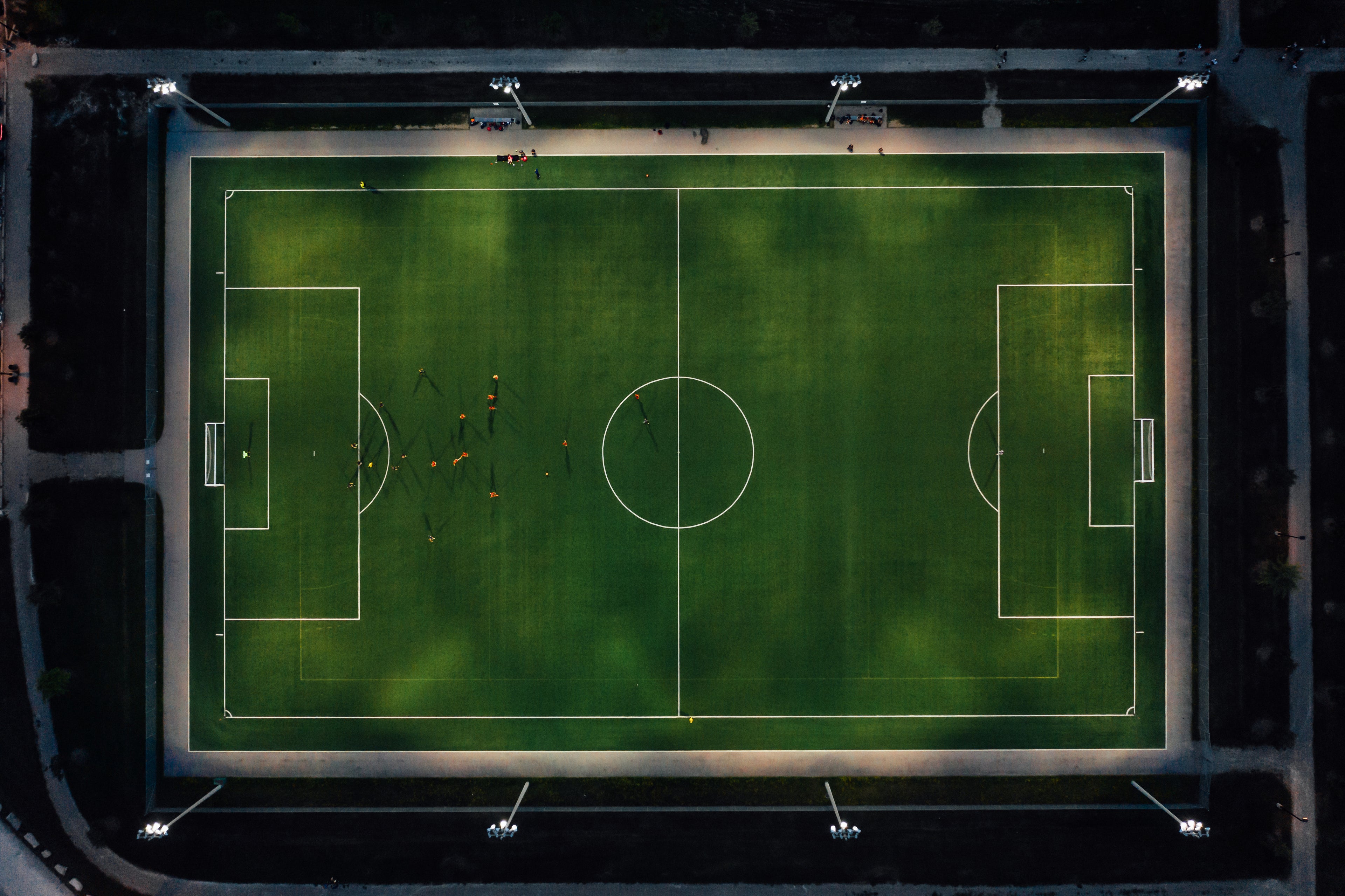 Soccer Pitch at Night